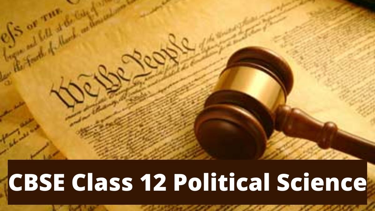 CBSE Class 12 Political Science Sample Question Paper